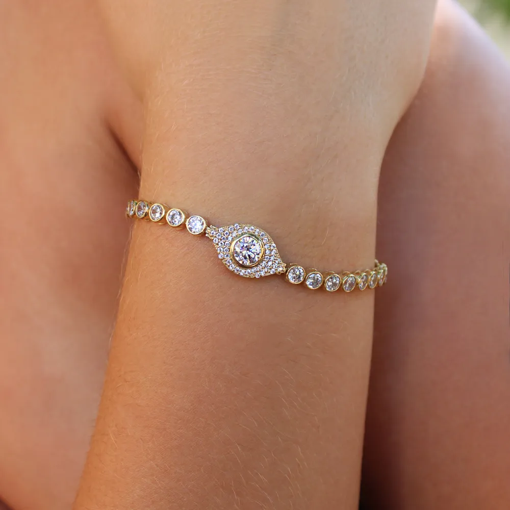 Tru-Diamonds Pavé Tennis Bracelet sold by Tru Diamonds product image thumbnail 2