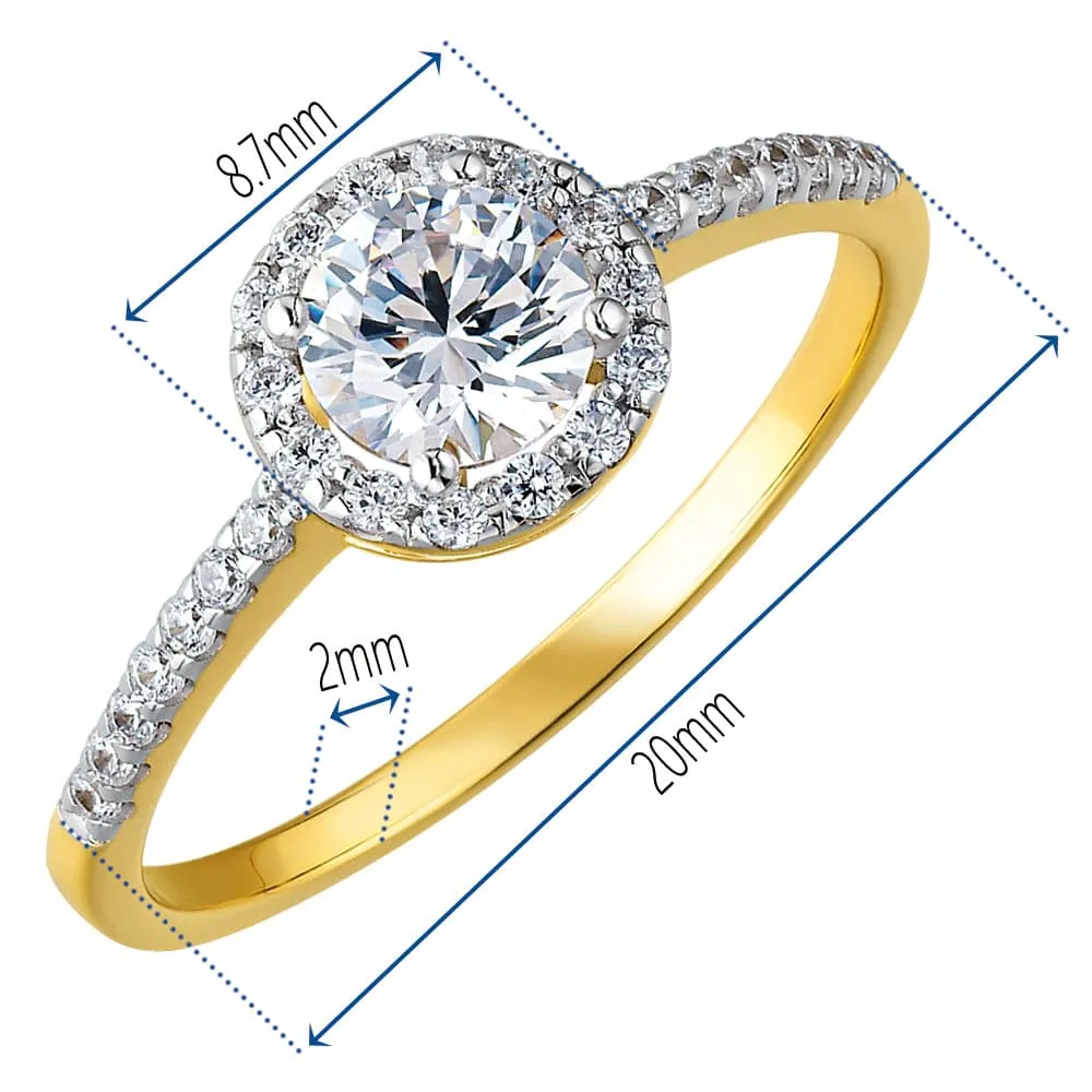 Posh Halo Ring sold by Tru Diamonds product image thumbnail 5