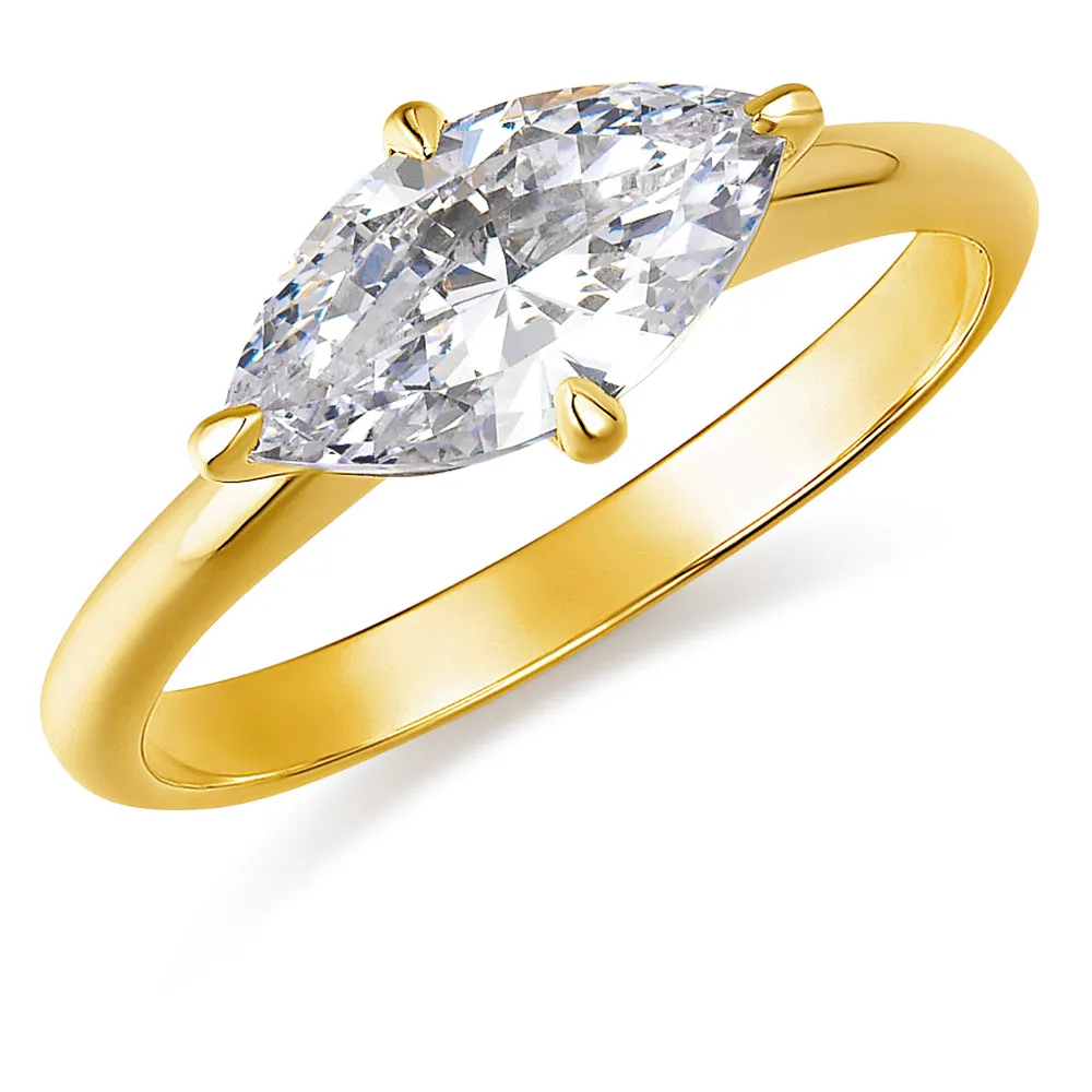 2 Carat East-West Marquise Ring sold by Tru Diamonds