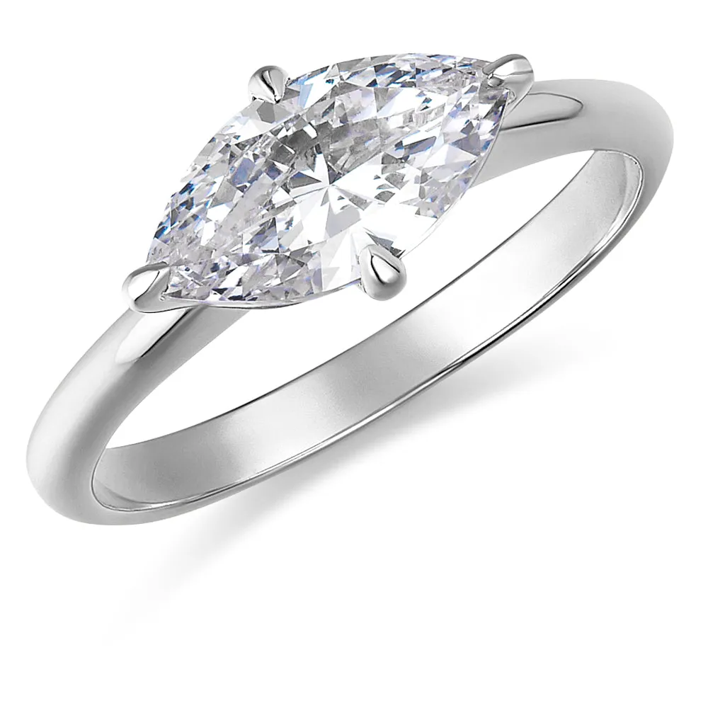 2 Carat East-West Marquise Ring sold by Tru Diamonds product image thumbnail 5