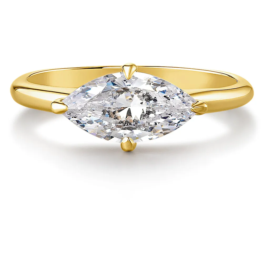 2 Carat East-West Marquise Ring sold by Tru Diamonds product image thumbnail 4