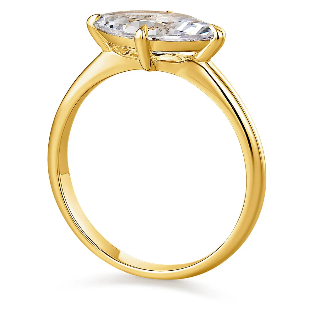 2 Carat East-West Marquise Ring sold by Tru Diamonds product image thumbnail 3