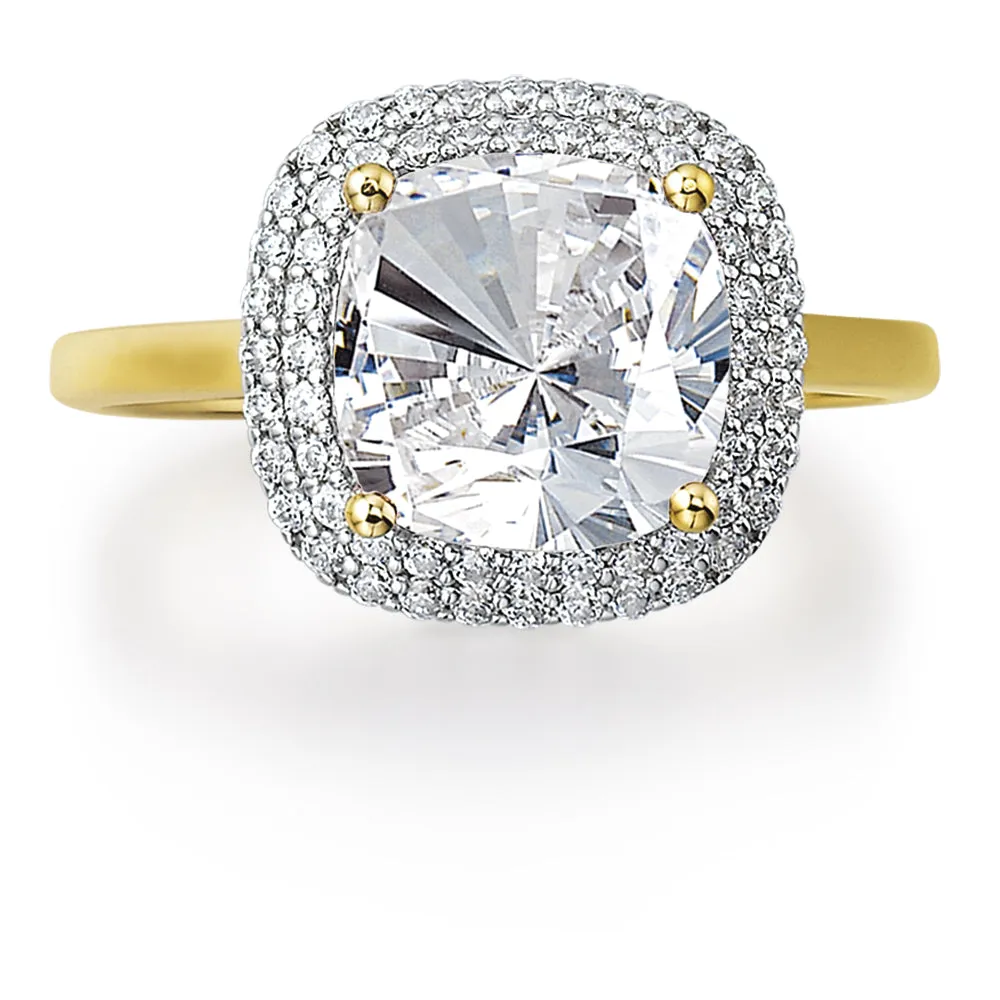 Sophia Cushion Cut Halo Ring sold by Tru Diamonds product image thumbnail 4
