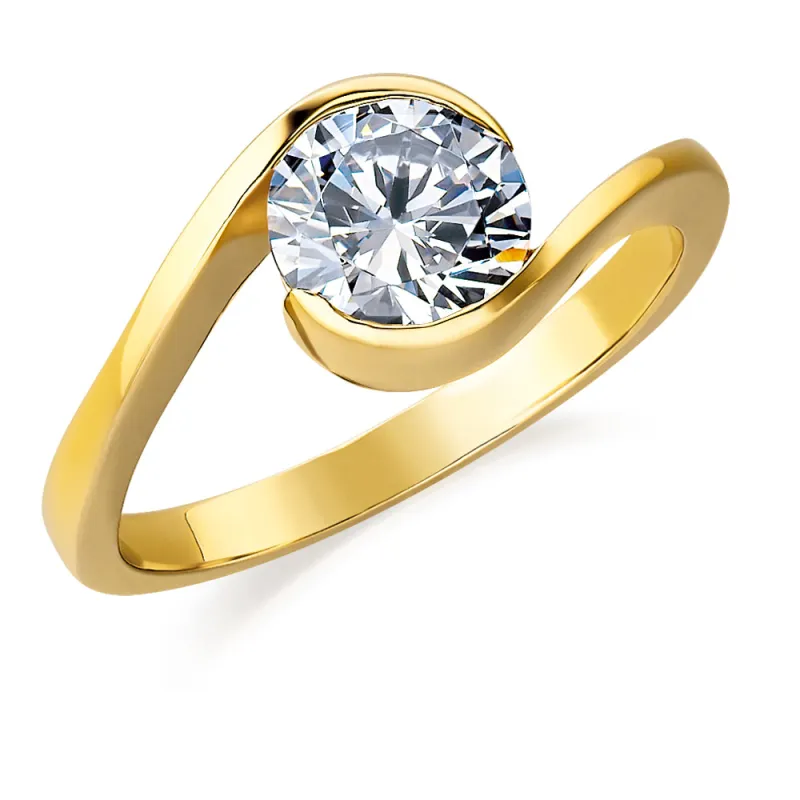 2 Carat Modern Solitaire Ring sold by Tru Diamonds