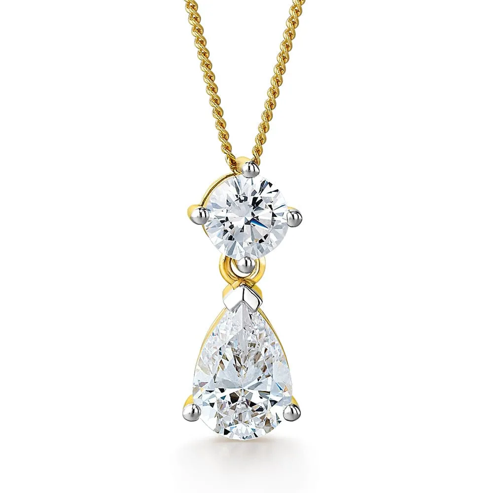 3.34 Carat Teardrop Pendant sold by Tru Diamonds
