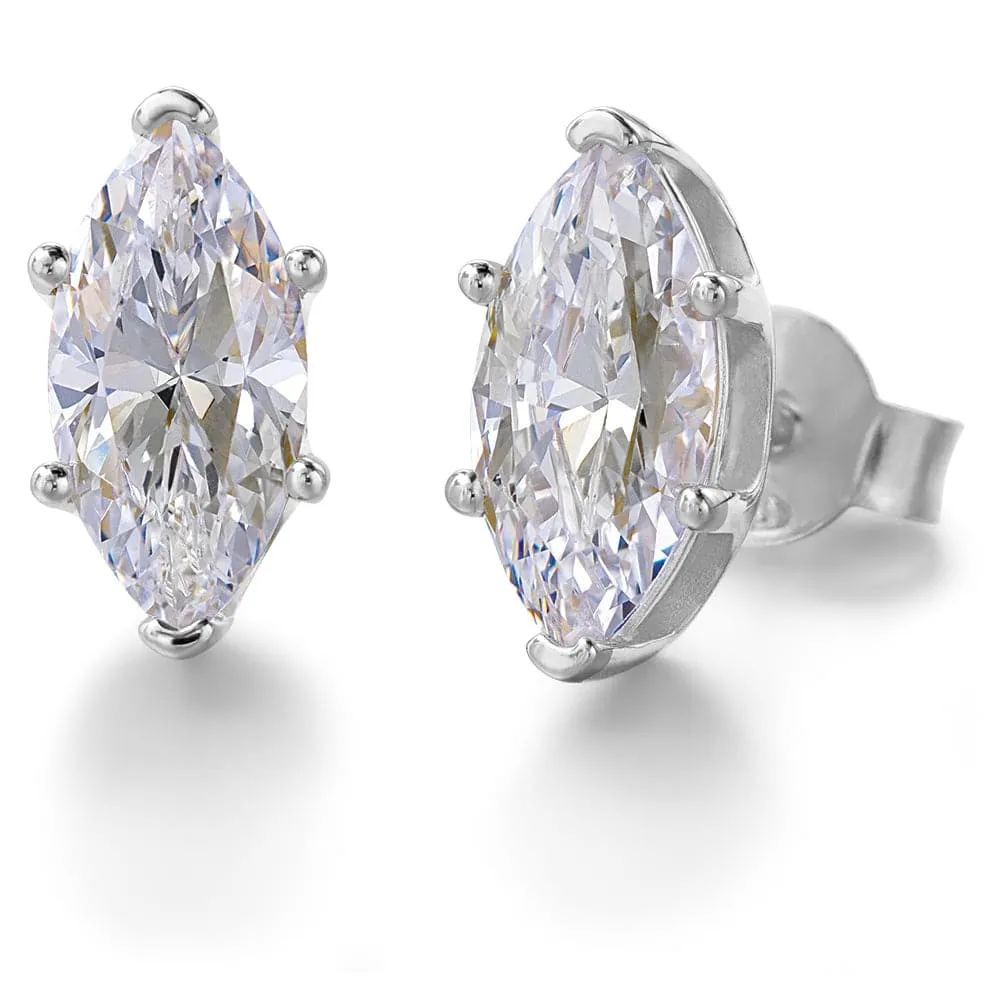 1.25 Carat Marquise Stud Earrings sold by Tru Diamonds product image thumbnail 3