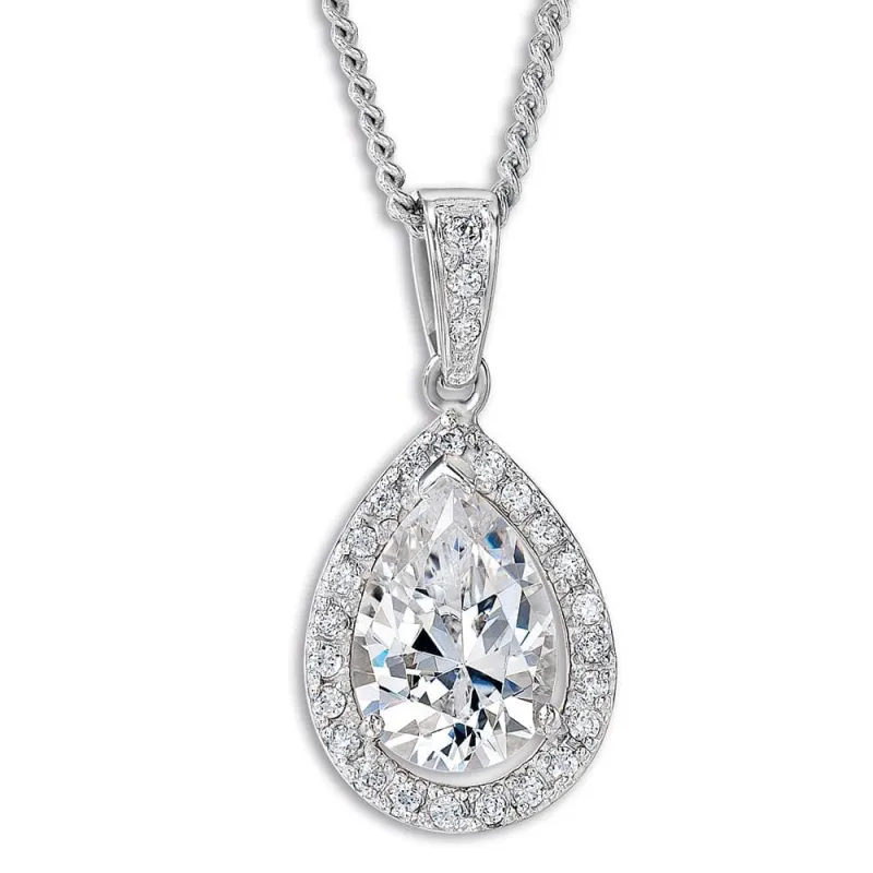 Classic Pear Cut Pendant sold by Tru Diamonds