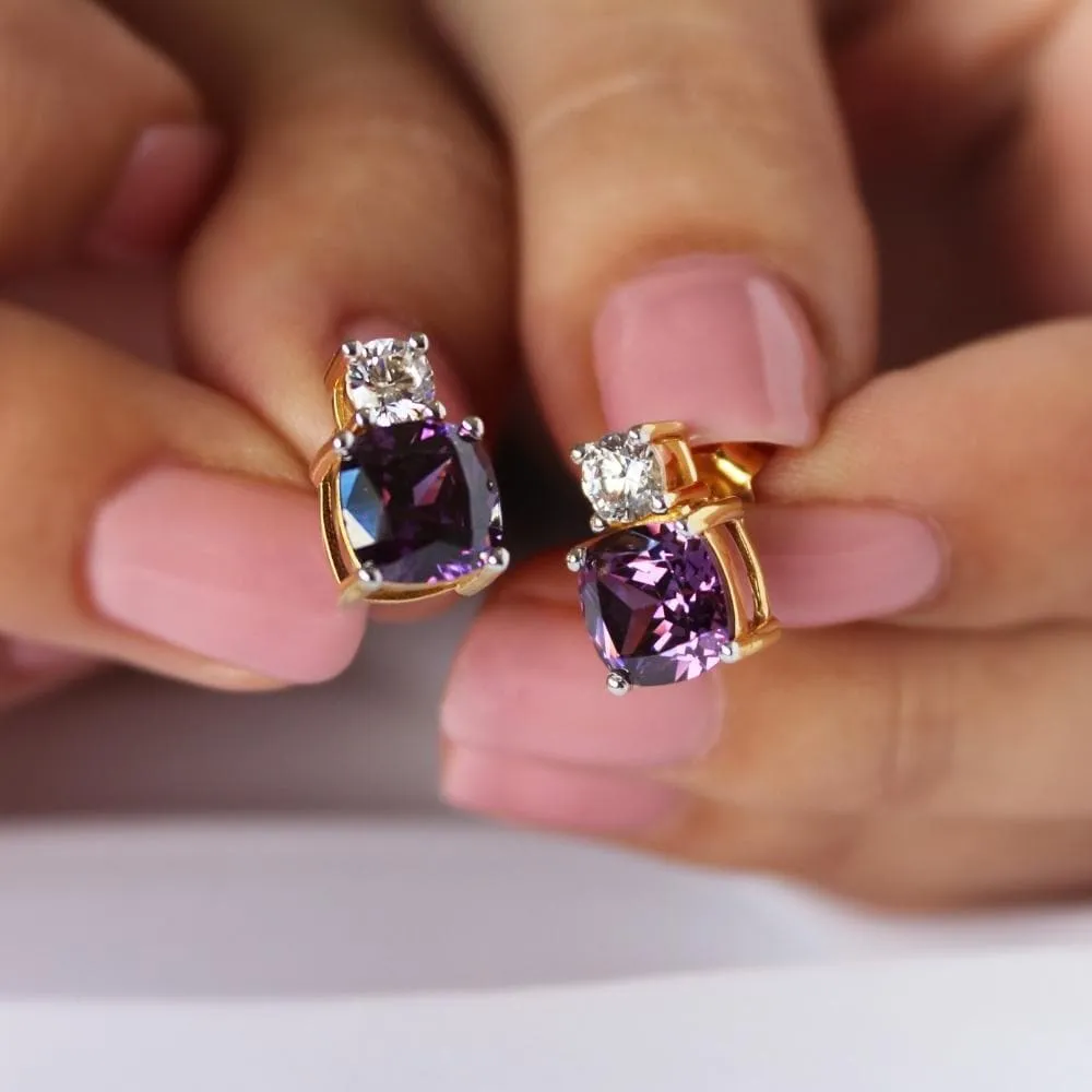 Tru Amethyst Perfection Earrings sold by Tru Diamonds product image thumbnail 4