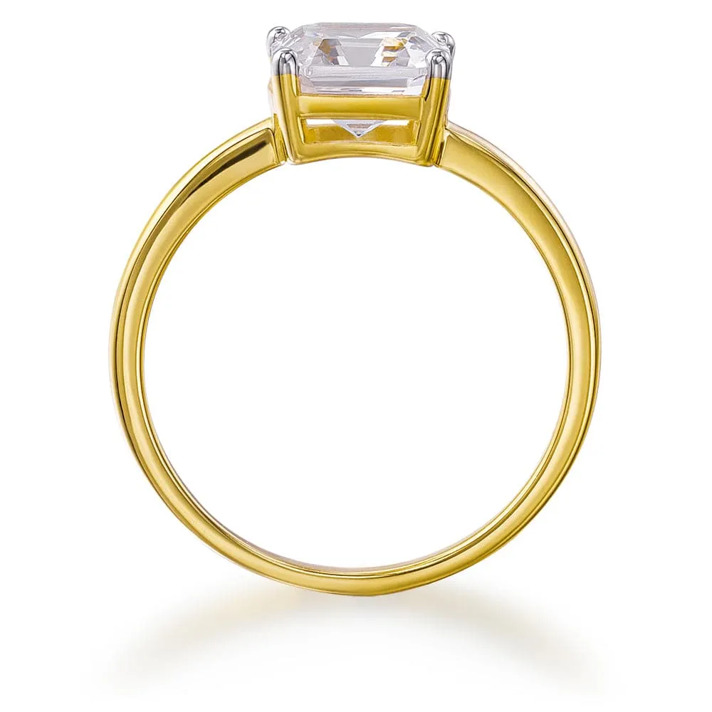 2 Carat Asscher Cut Solitaire Ring sold by Tru Diamonds product image thumbnail 2