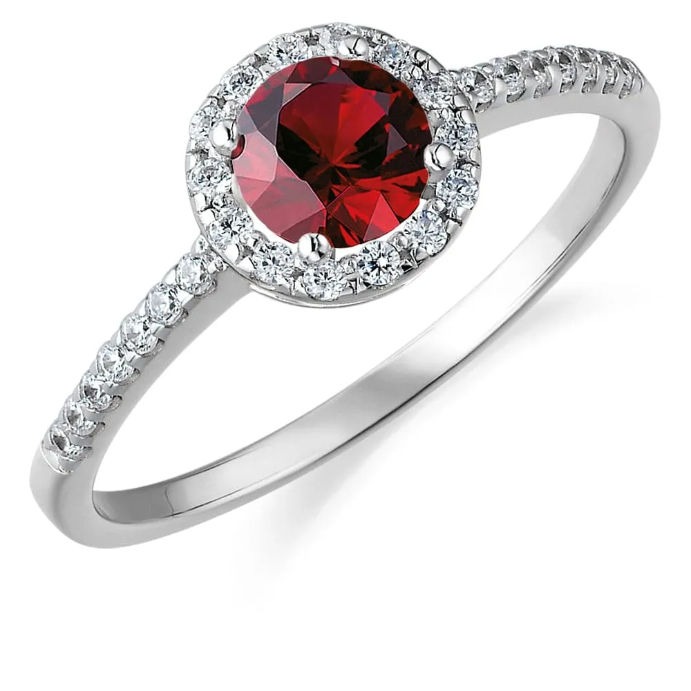 Tru Ruby Posh Halo Ring sold by Tru Diamonds product image thumbnail 4
