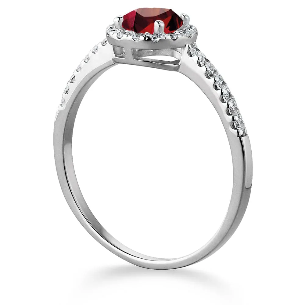 Tru Ruby Posh Halo Ring sold by Tru Diamonds product image thumbnail 5