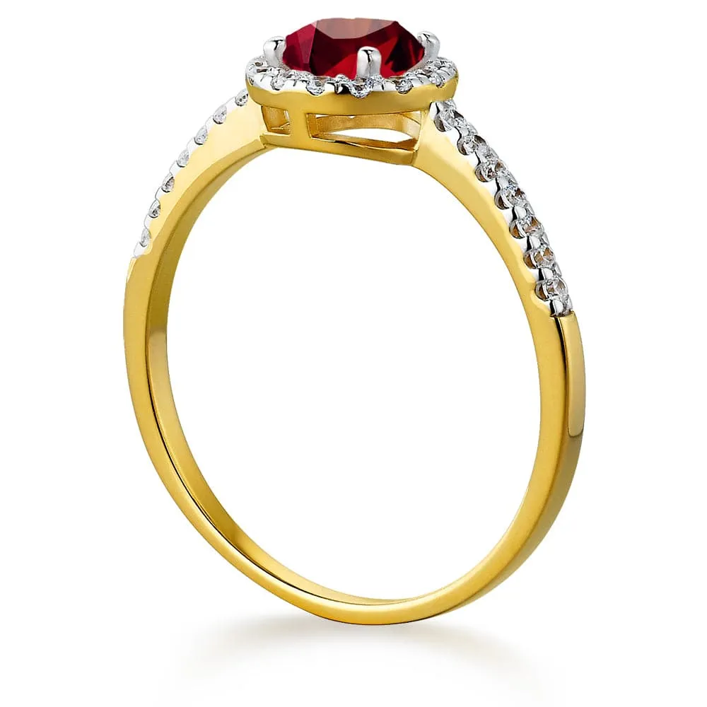 Tru Ruby Posh Halo Ring sold by Tru Diamonds product image thumbnail 2