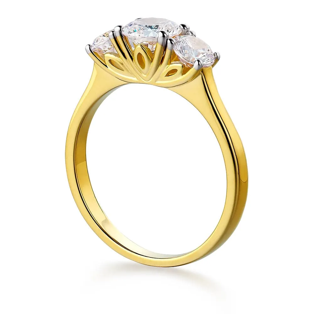 Tulip Trilogy Ring sold by Tru Diamonds product image thumbnail 2
