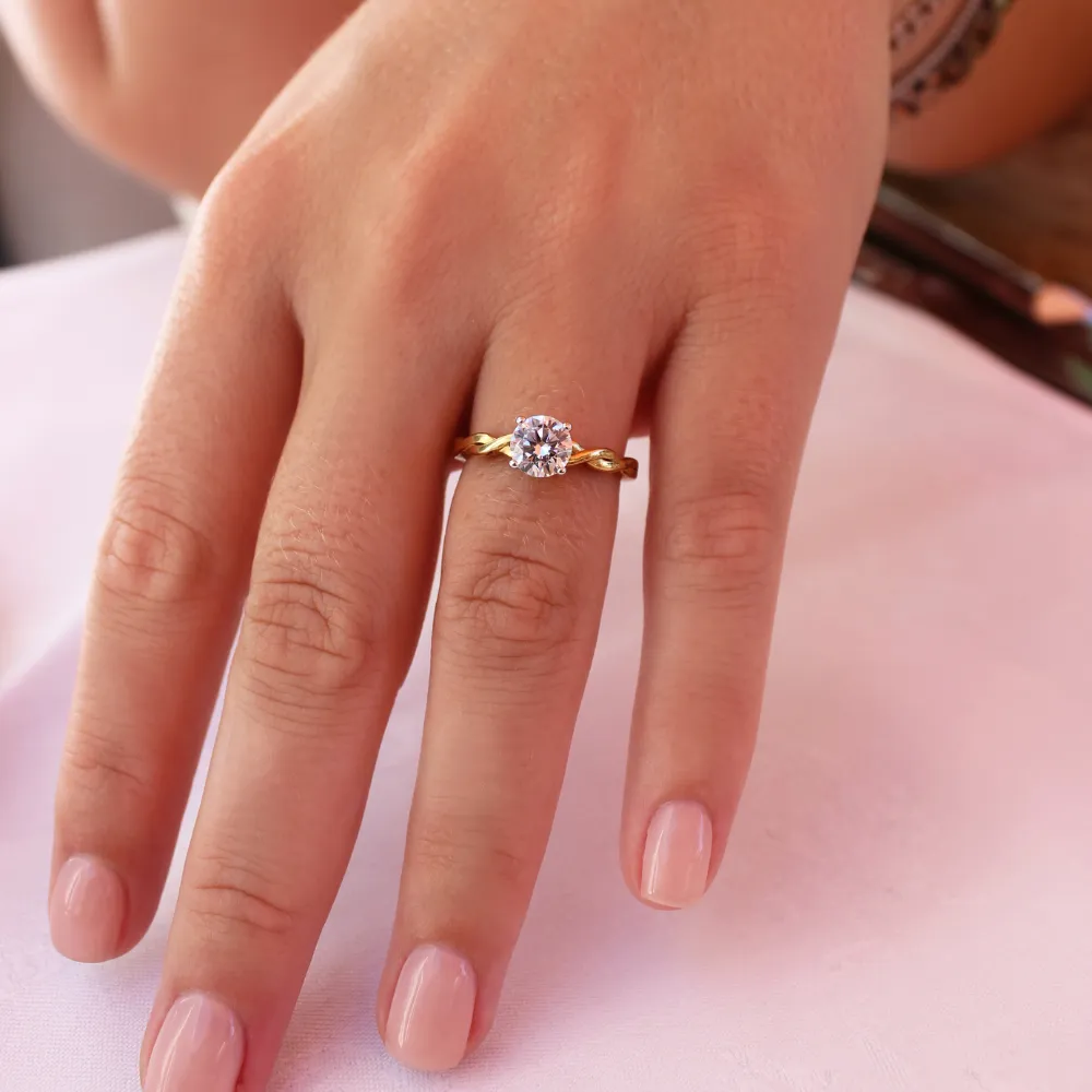 Tulip Twist Ring sold by Tru Diamonds product image thumbnail 2