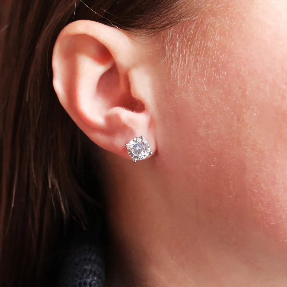 2 Carat Solitaire Earrings sold by Tru Diamonds product image thumbnail 4