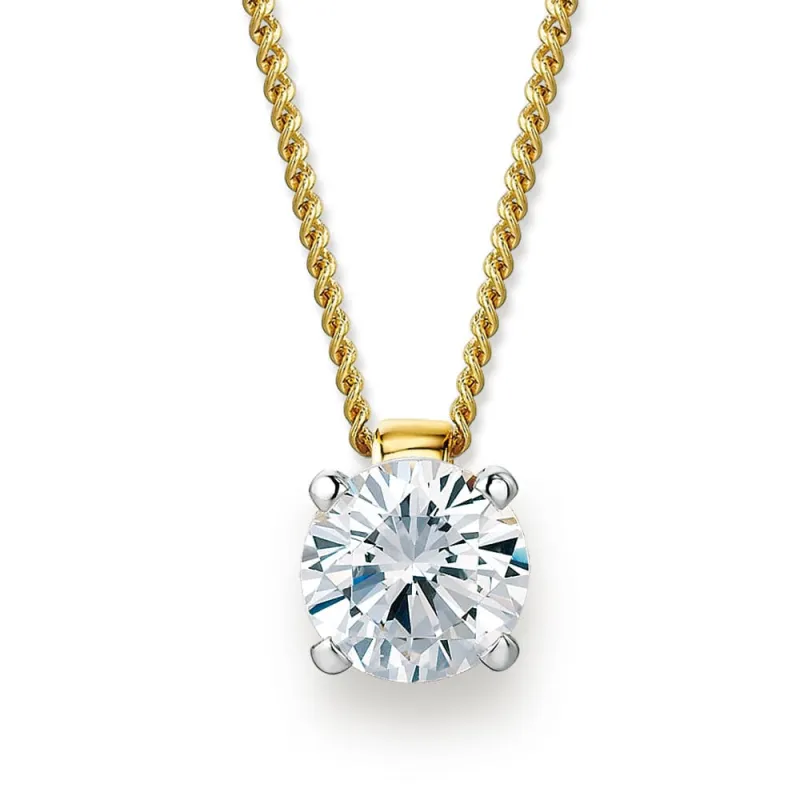 1 Carat Raindrop Pendant sold by Tru Diamonds