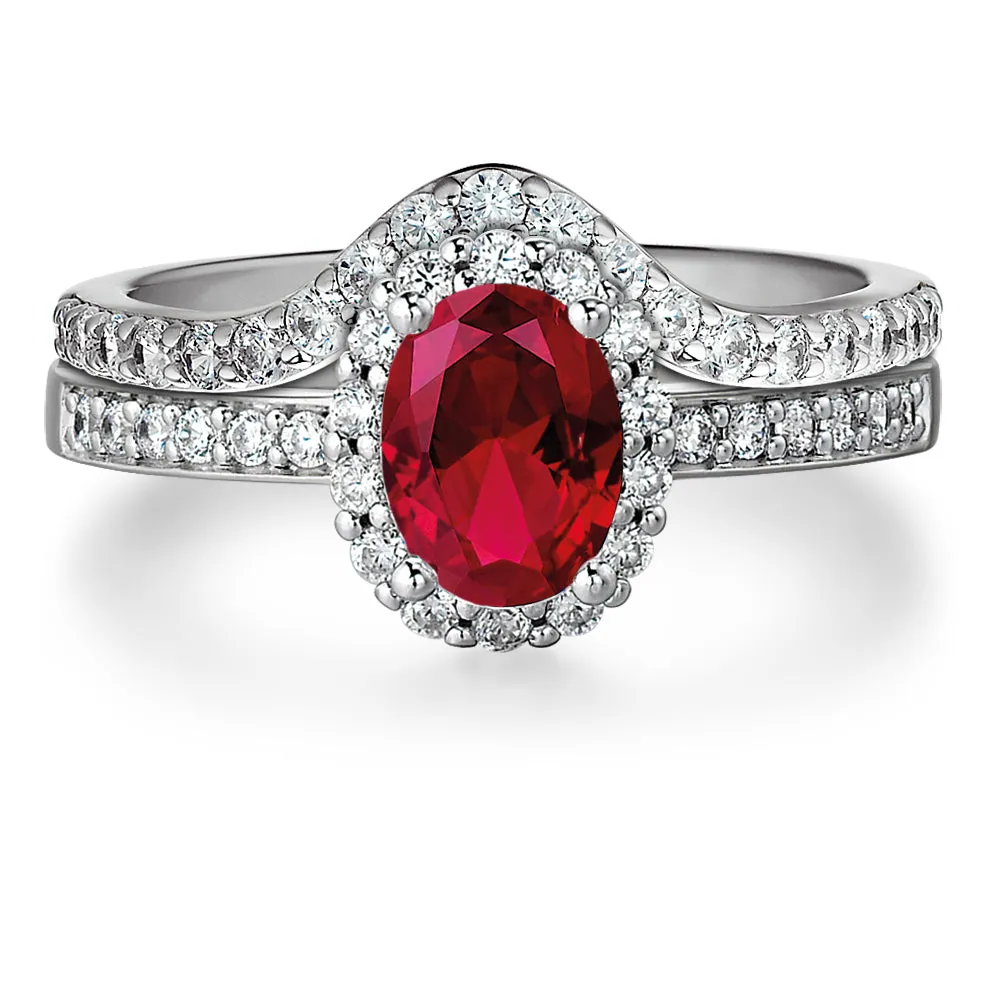 Tru Ruby Cincature Ring Set sold by Tru Diamonds product image thumbnail 5