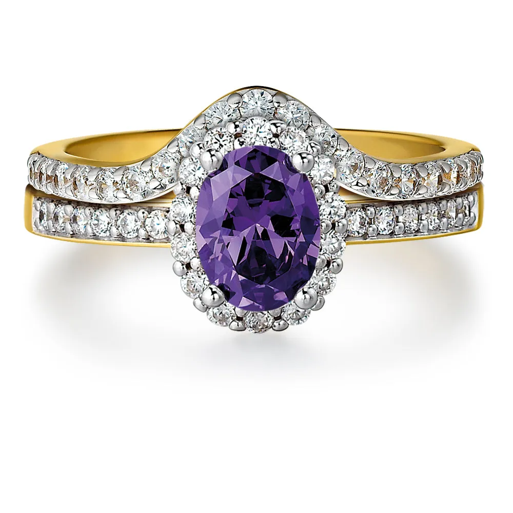 Tru Amethyst Cincature Ring Set sold by Tru Diamonds