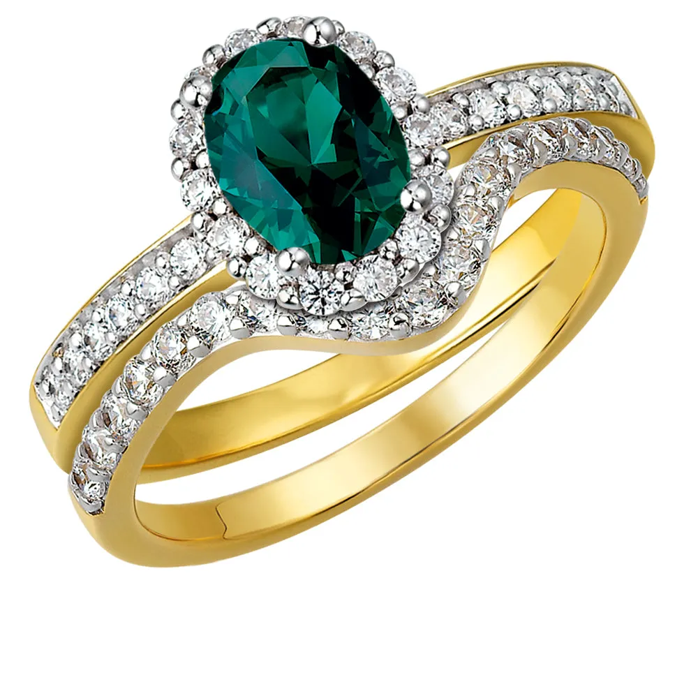 Tru Emerald Cincature Ring Set sold by Tru Diamonds product image thumbnail 2