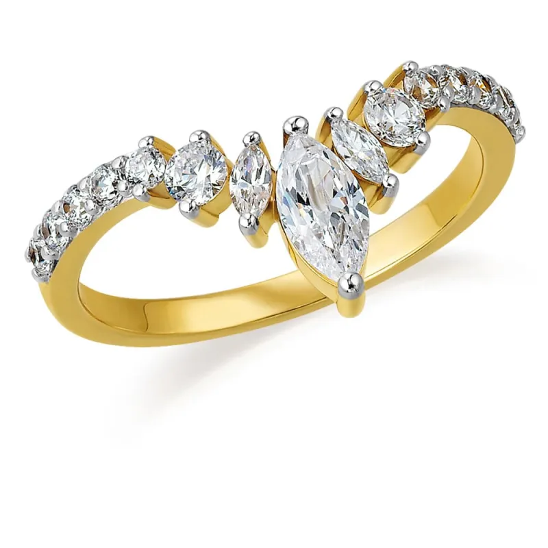 Fancy Marquise Eternity Band sold by Tru Diamonds