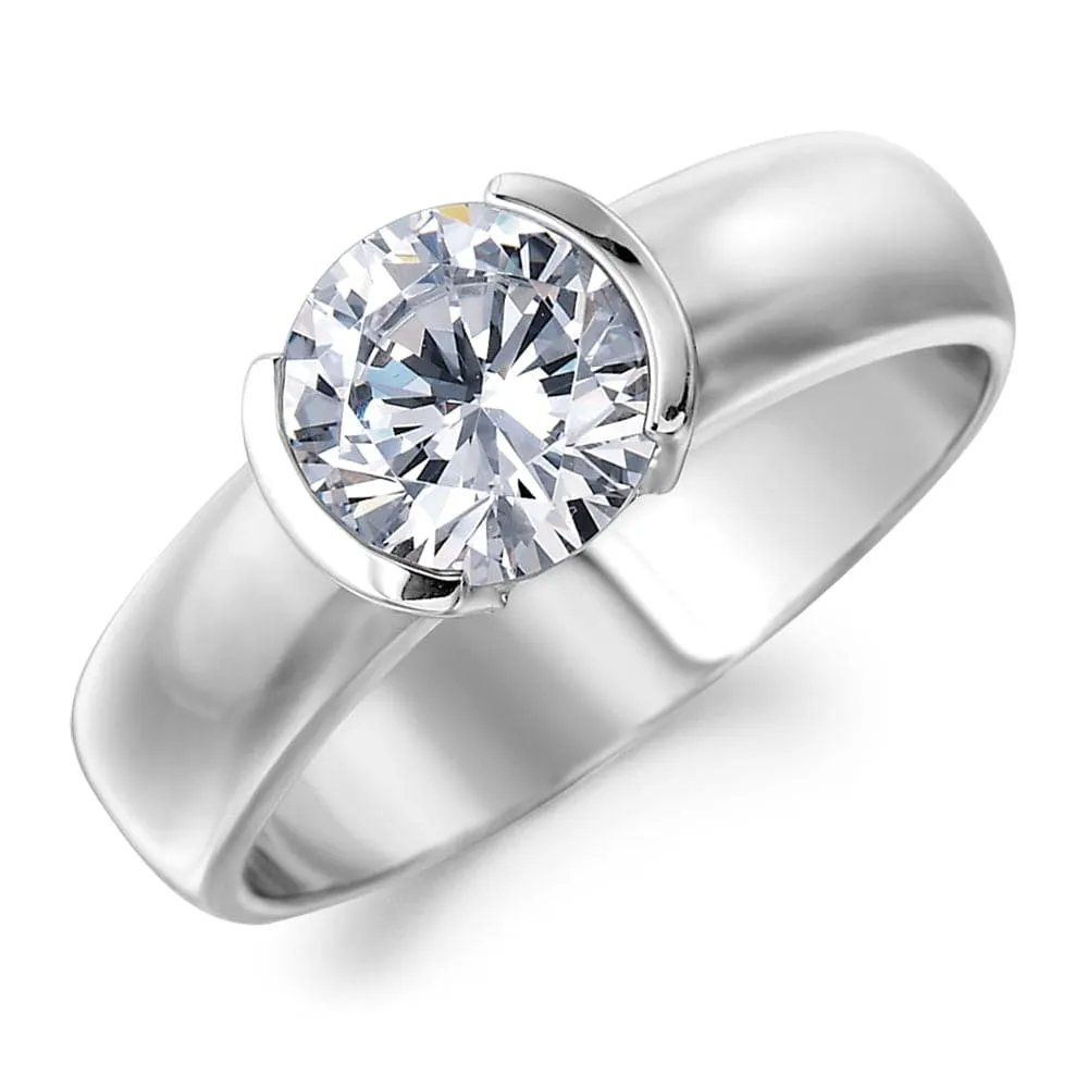 Budding Solitaire Ring Set sold by Tru Diamonds product image thumbnail 5