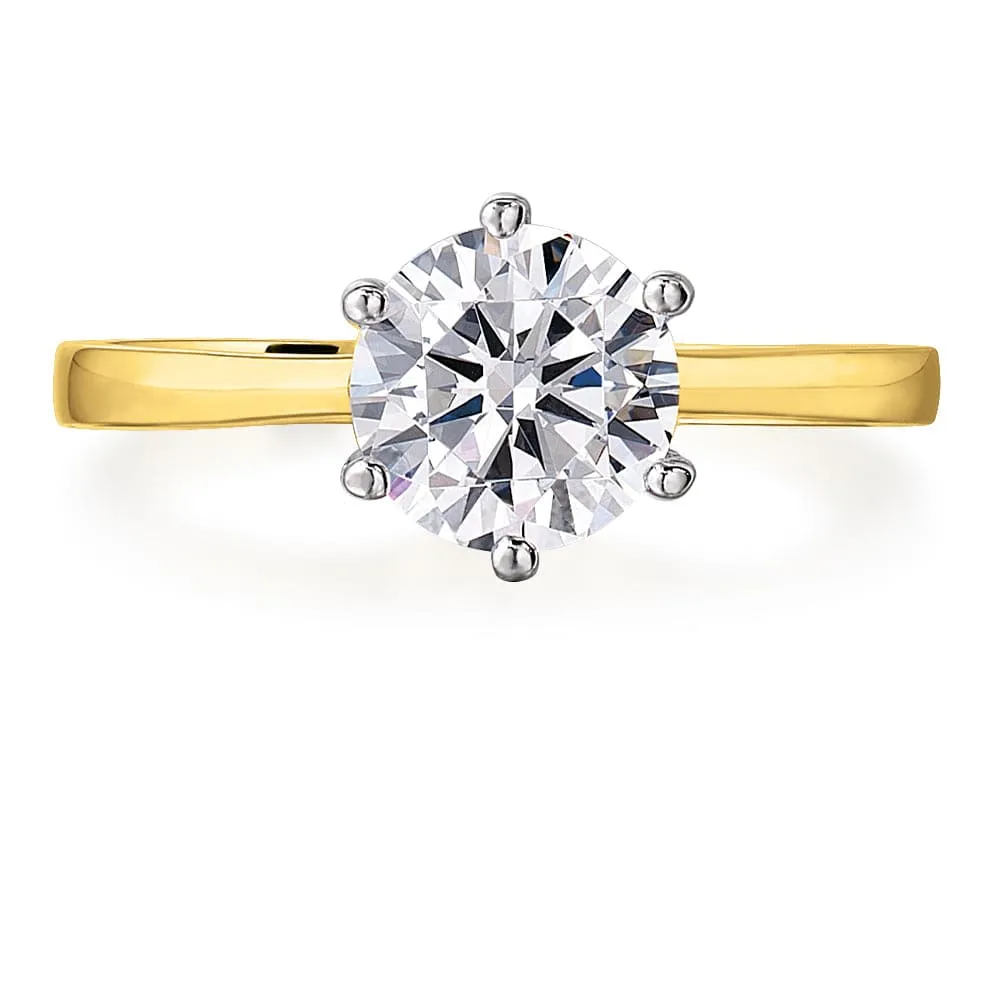 2 Carat Tulip Solitaire Ring Set sold by Tru Diamonds product image thumbnail 4