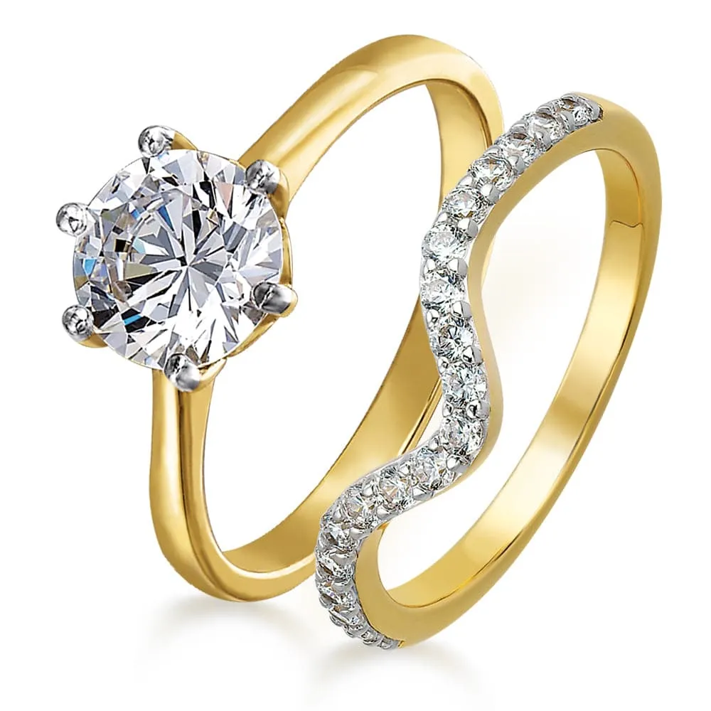 2 Carat Tulip Solitaire Ring Set sold by Tru Diamonds product image thumbnail 3