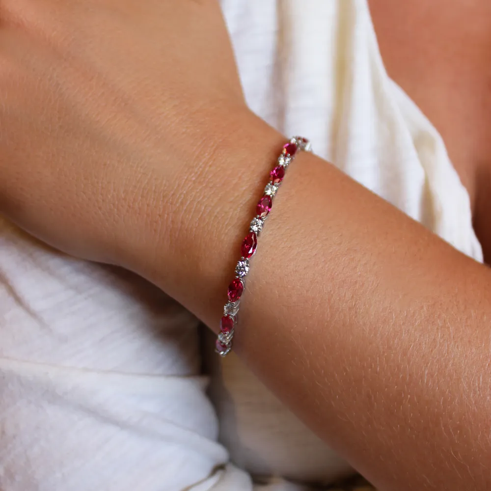 Tru Ruby Cascade Bracelet sold by Tru Diamonds product image thumbnail 4