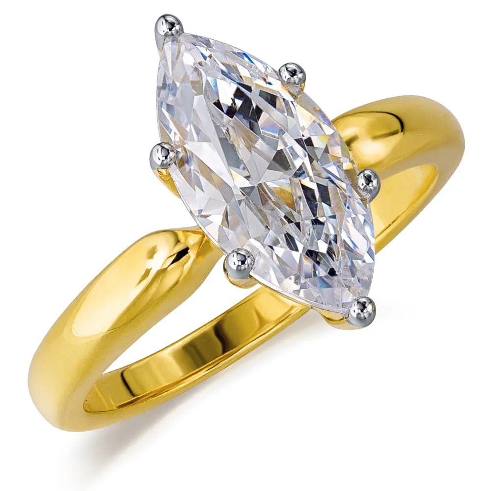 2 Carat Marquise Solitaire Ring sold by Tru Diamonds