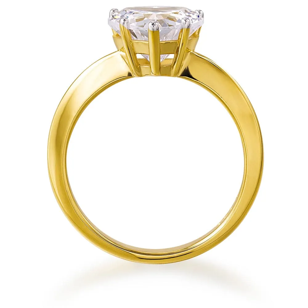 3 Carat Heart Solitaire Ring sold by Tru Diamonds product image thumbnail 3