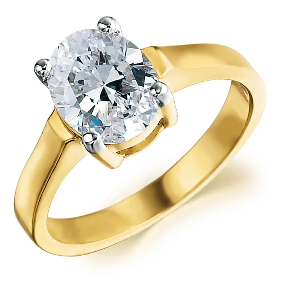 Oval Cut Solitaire Ring sold by Tru Diamonds