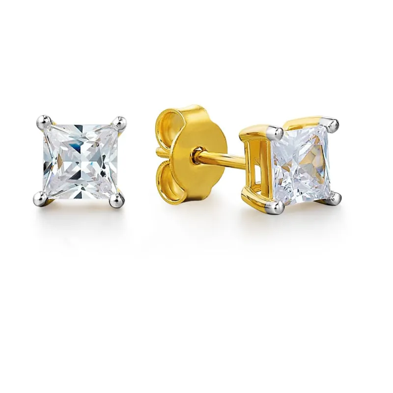 0.75 Carat Princess Cut Earrings sold by Tru Diamonds