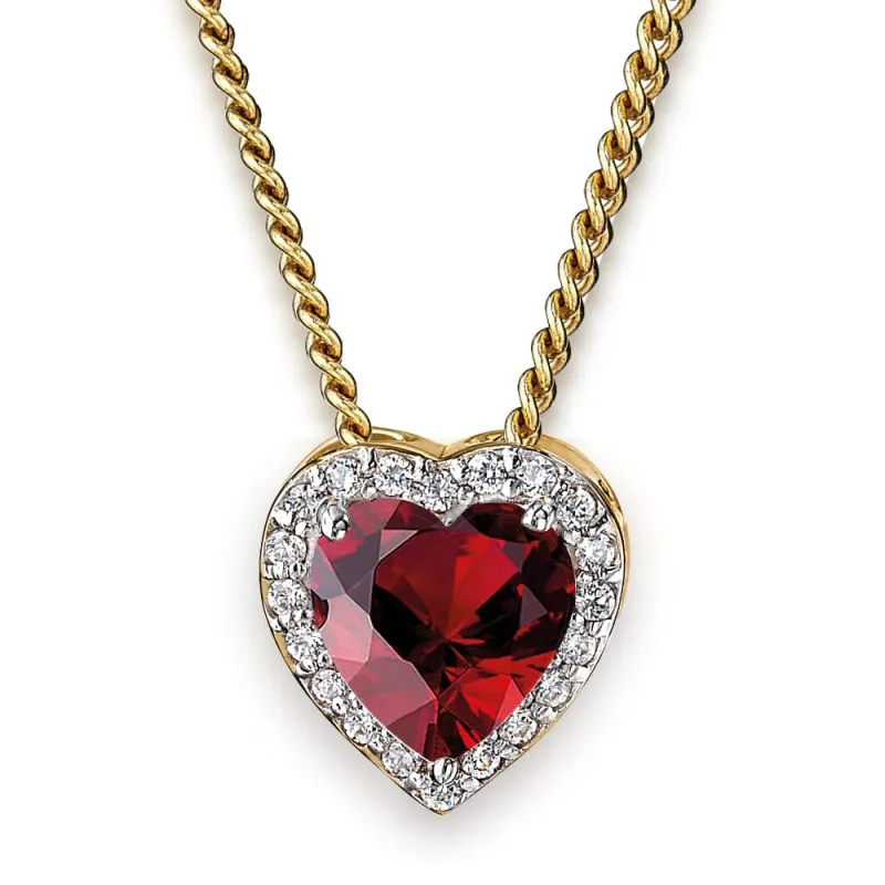 Tru Ruby Glowing Heart Pendant sold by Tru Diamonds