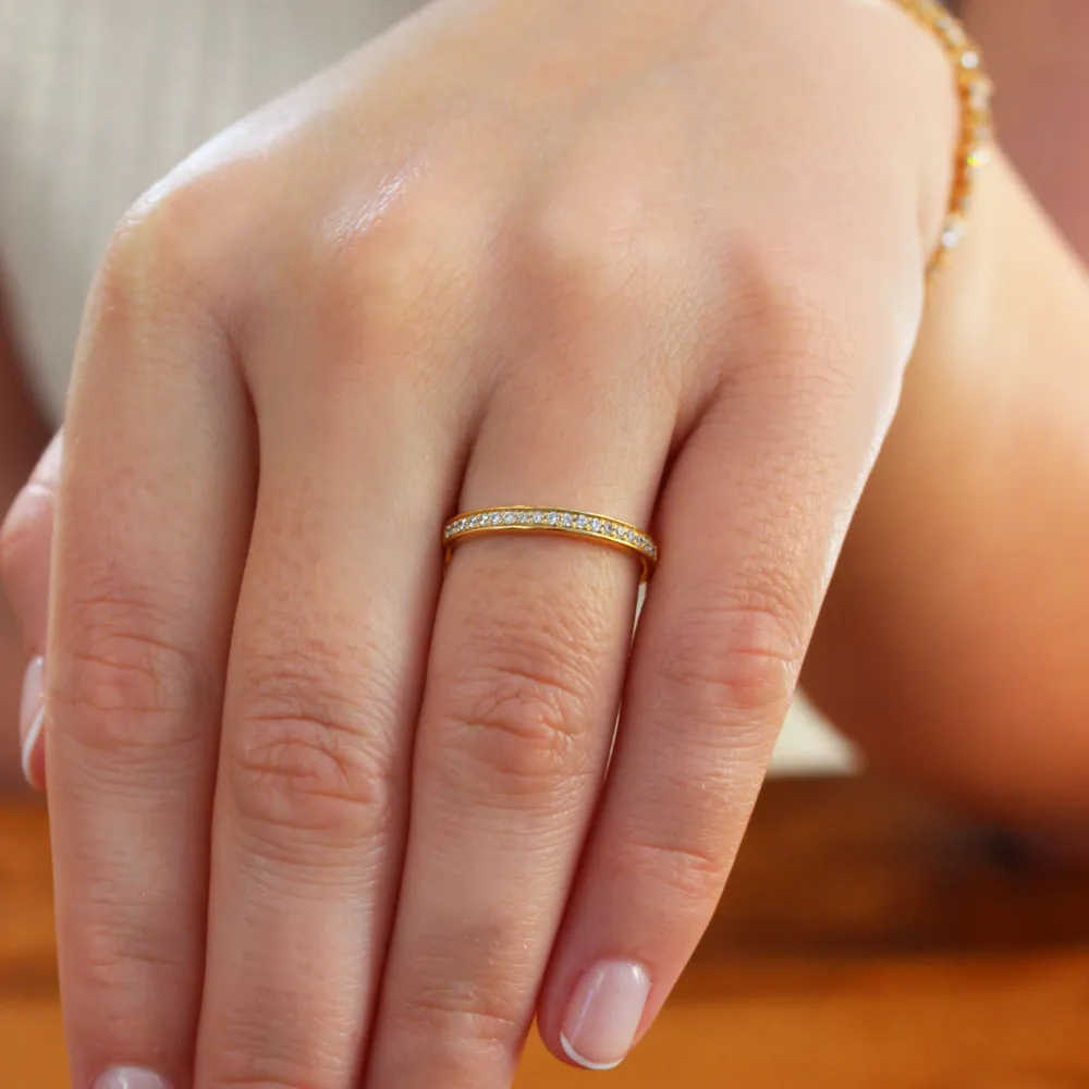 Delicately Beautiful Eternity Band sold by Tru Diamonds product image thumbnail 2