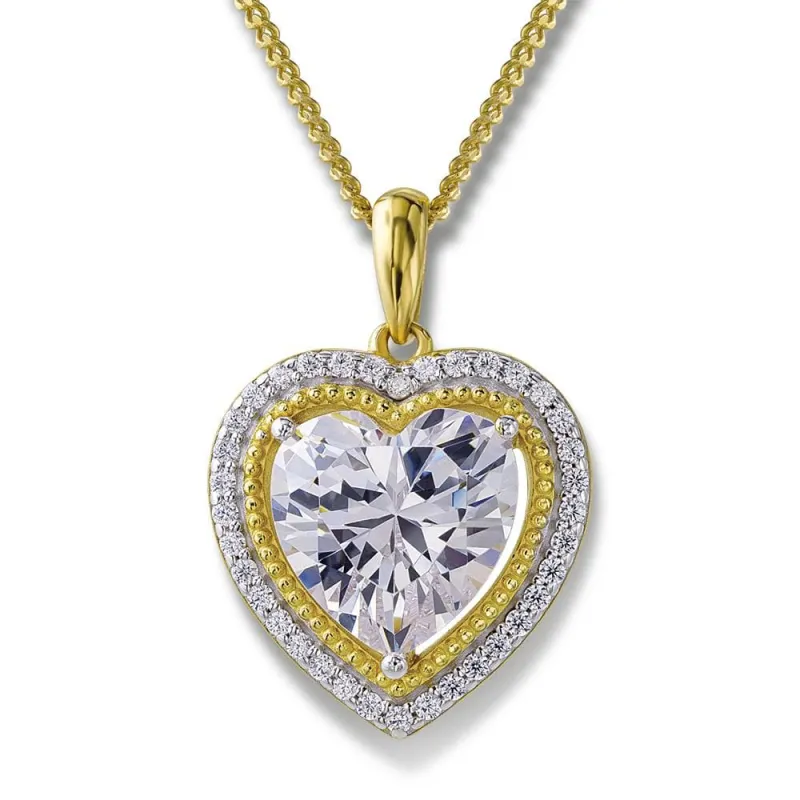 4.30 Carat Halo Heart Pendant sold by Tru Diamonds