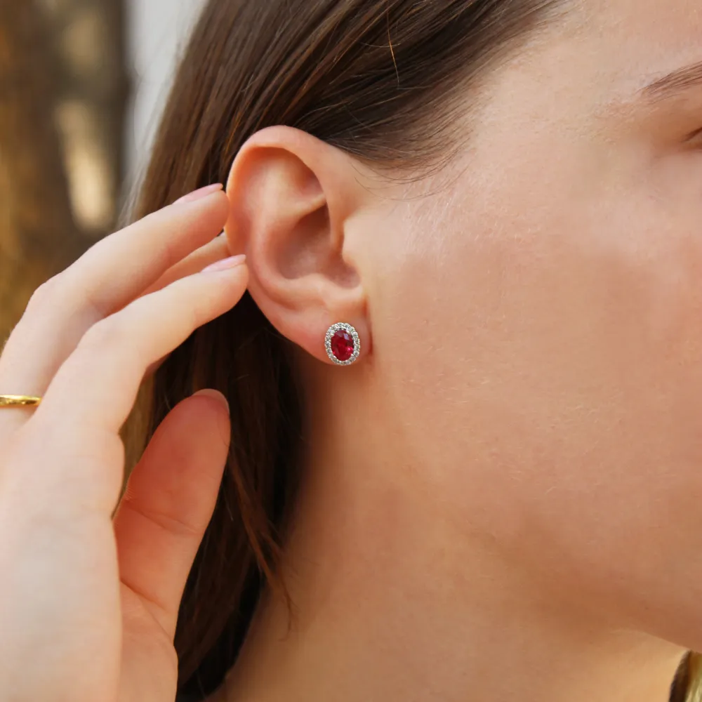 Tru Ruby Cincature Earrings sold by Tru Diamonds product image thumbnail 4
