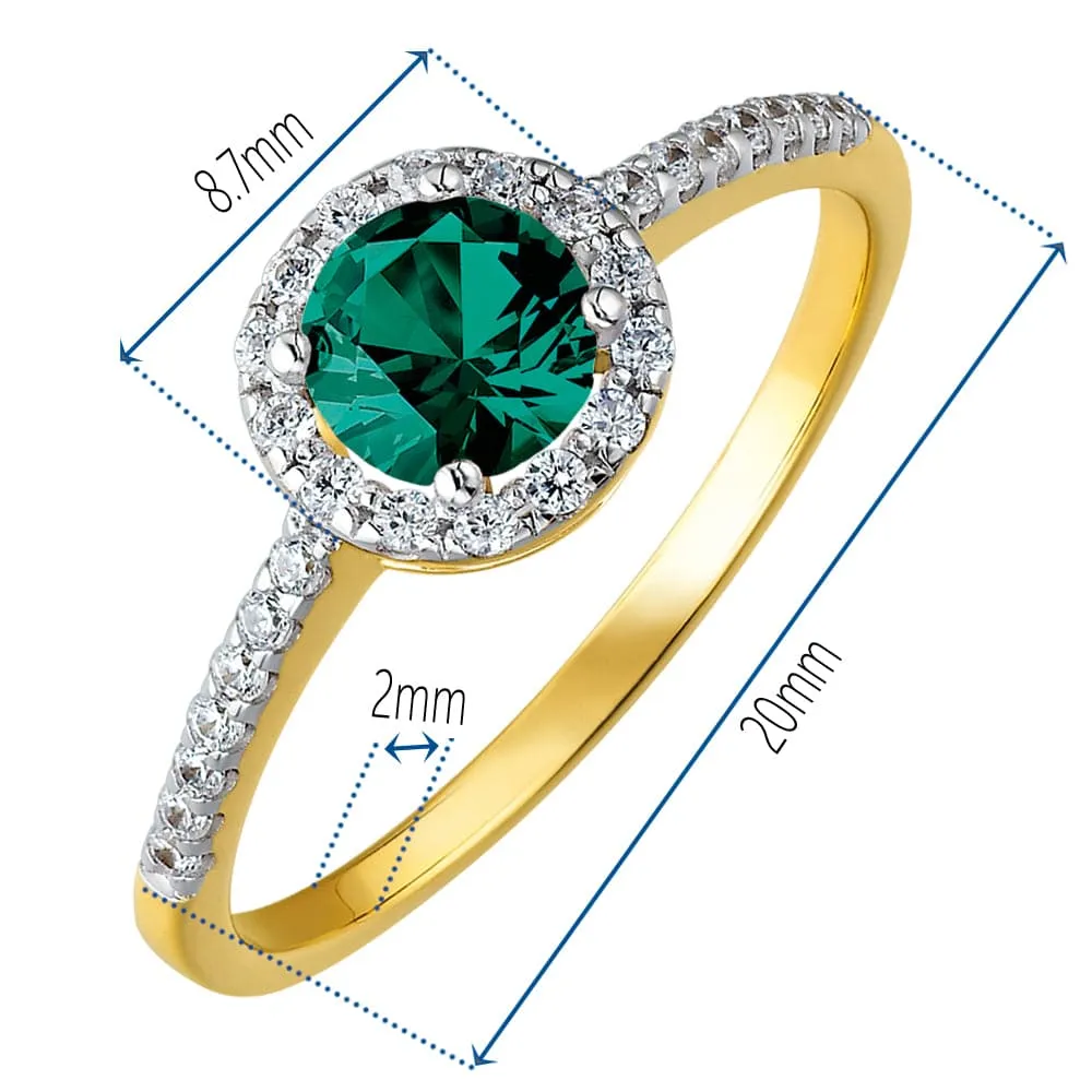 Tru Emerald Posh Halo Ring sold by Tru Diamonds product image thumbnail 4