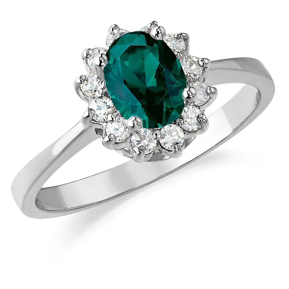 Tru Emerald Cluster Ring sold by Tru Diamonds product image thumbnail 3