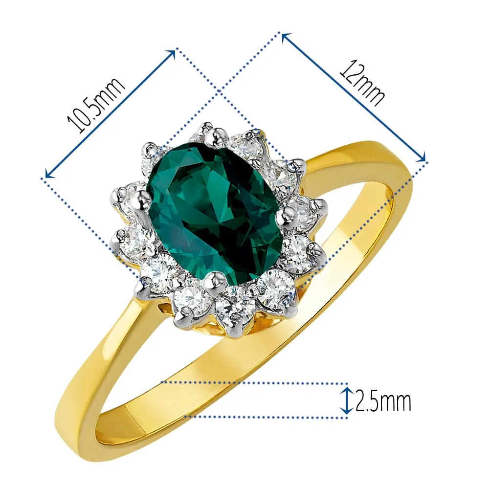Tru Emerald Cluster Ring sold by Tru Diamonds product image thumbnail 2