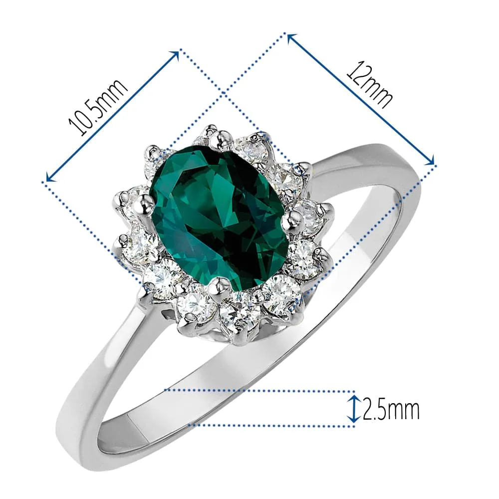 Tru Emerald Cluster Ring sold by Tru Diamonds product image thumbnail 4
