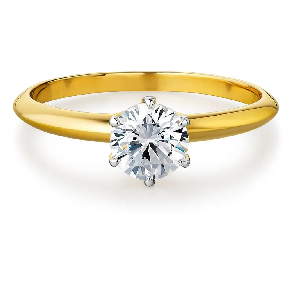 1 Carat Tiffany Style Solitaire Ring sold by Tru Diamonds product image thumbnail 4