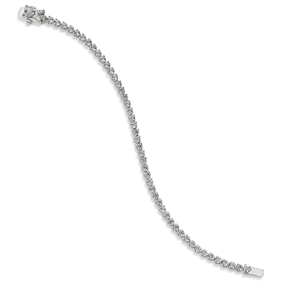 Tiffany Style Tennis Bracelet sold by Tru Diamonds product image thumbnail 4