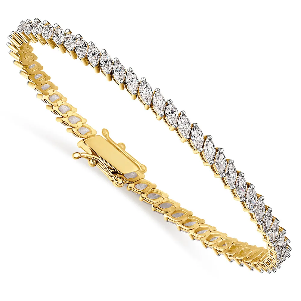 Eve's Vintage Leaf Bracelet sold by Tru Diamonds