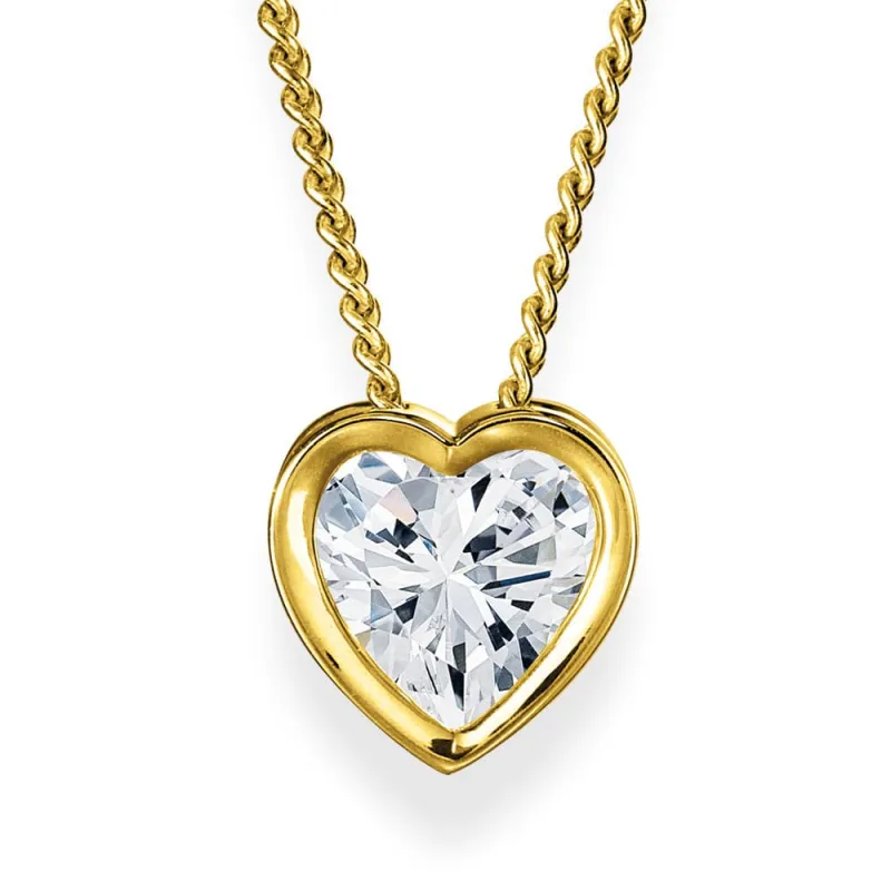 Surrounded Heart Pendant sold by Tru Diamonds