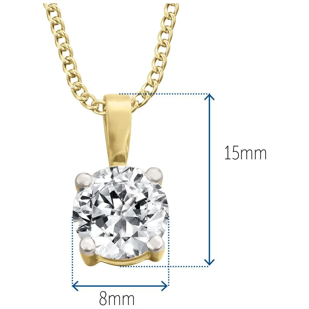 3 Carat Solitaire Pendant sold by Tru Diamonds product image thumbnail 2