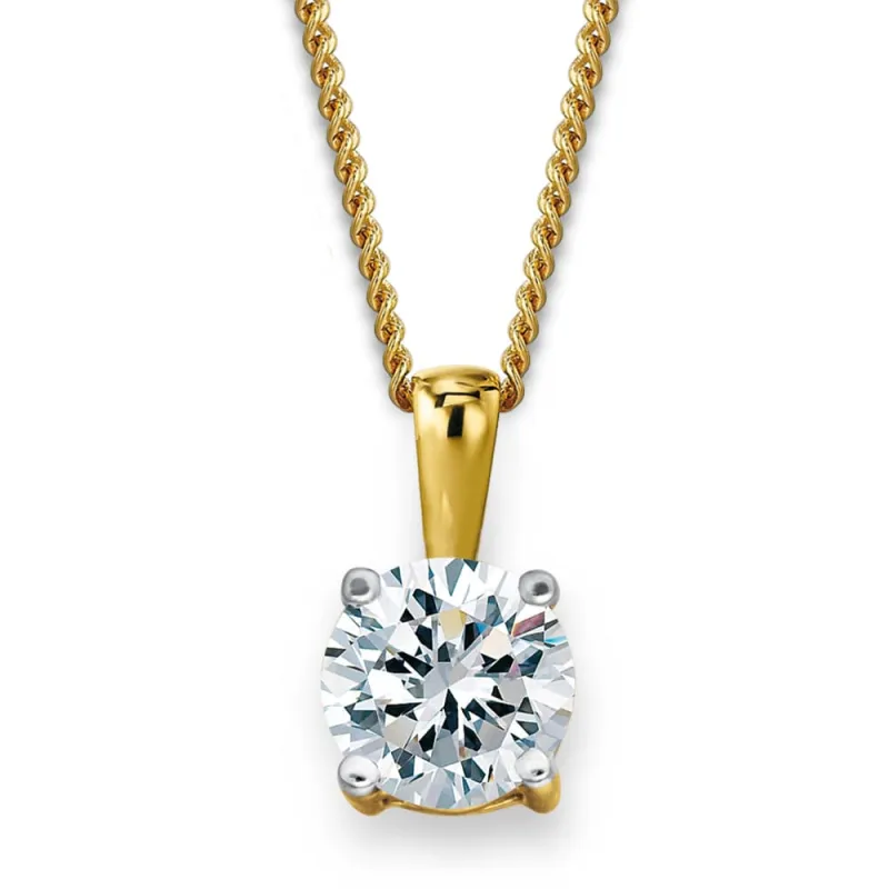 2 Carat Solitaire Pendant sold by Tru Diamonds
