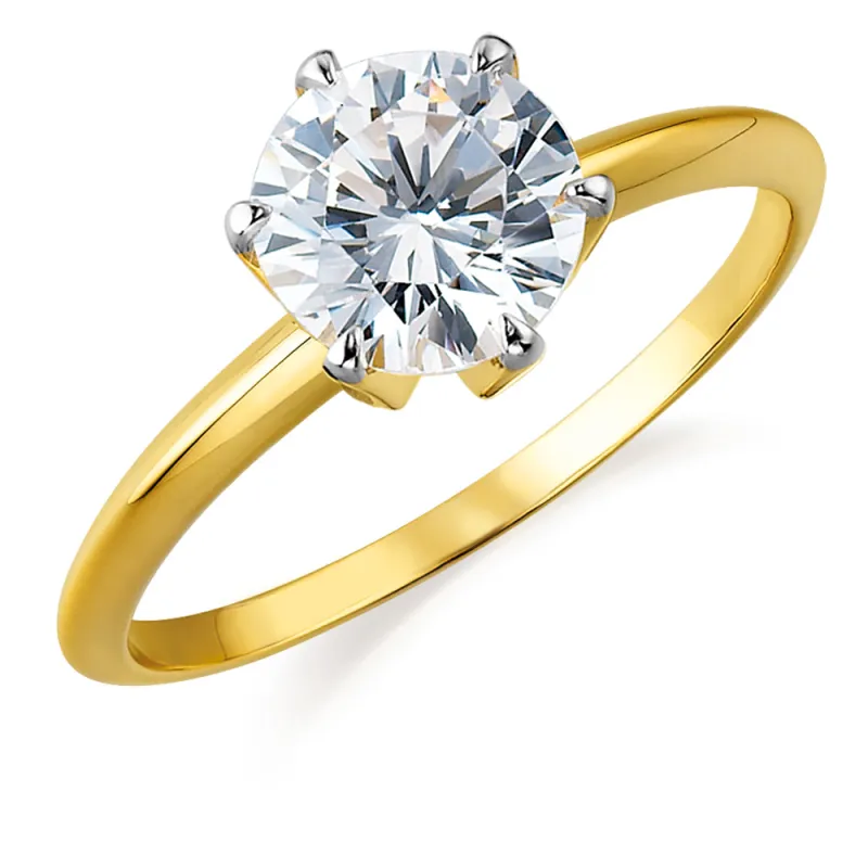 2 Carat Tiffany Style Solitaire Ring sold by Tru Diamonds