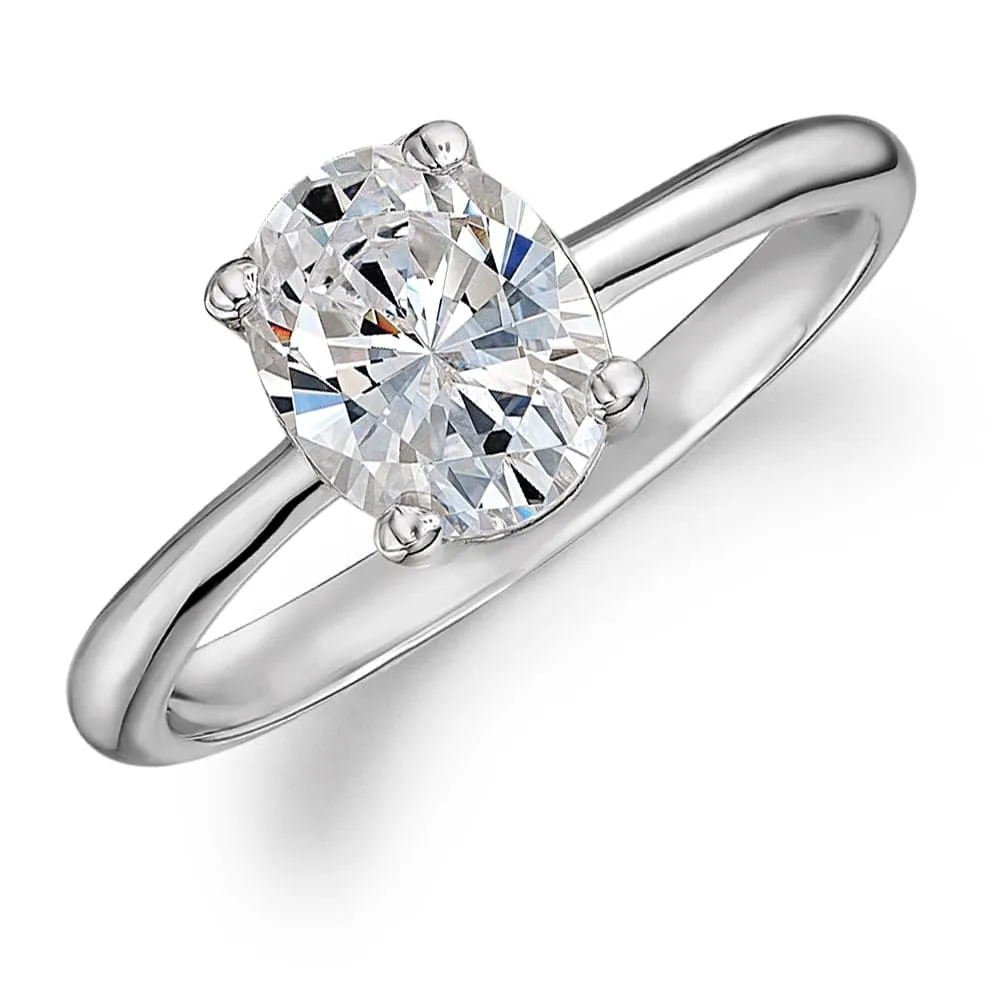 Oval Cut Solitaire Ring sold by Tru Diamonds product image thumbnail 5
