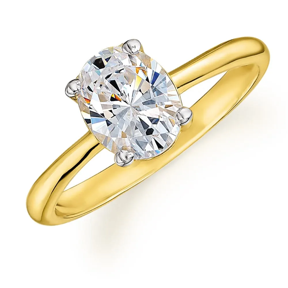 Oval Cut Solitaire Ring sold by Tru Diamonds