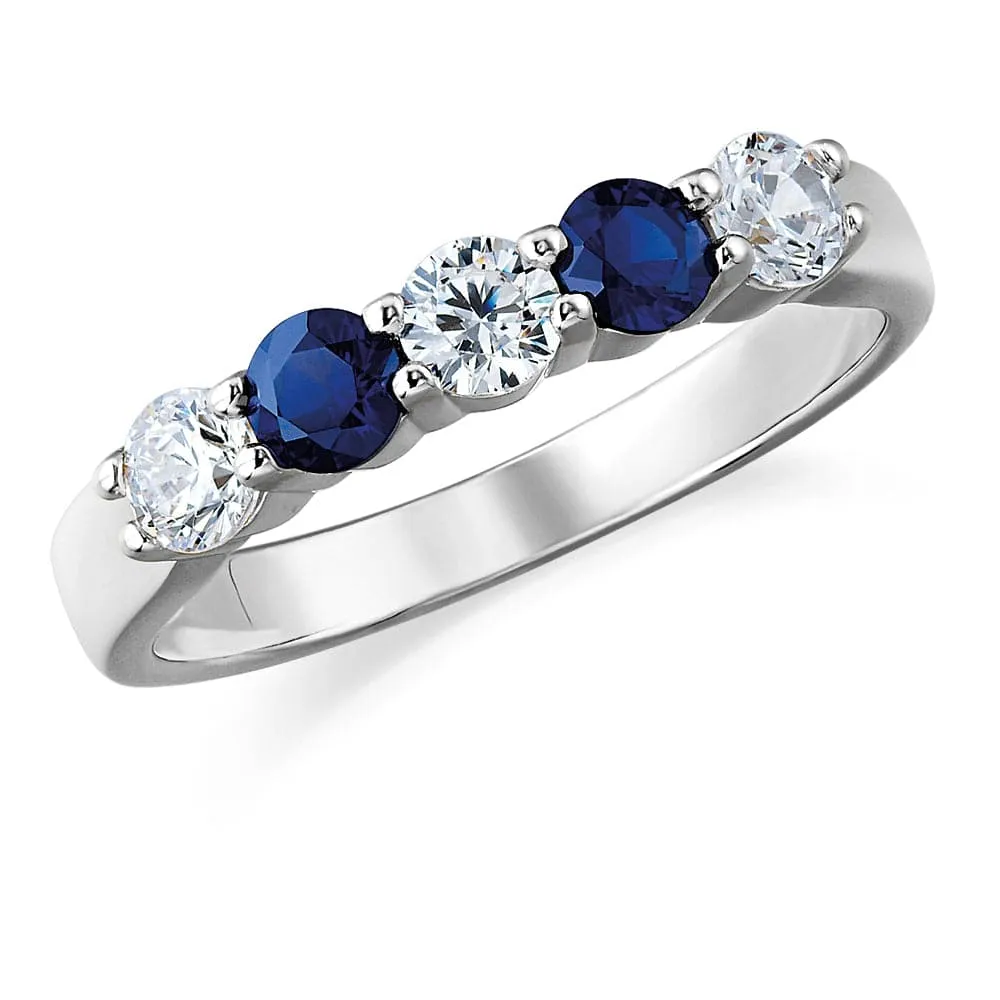 Tru Sapphire Quintet Ring sold by Tru Diamonds product image thumbnail 4